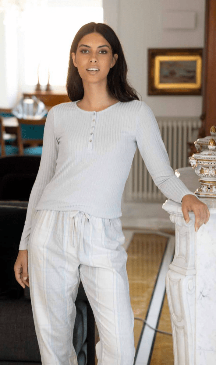Pigiama donna lungo Nacshua cotone Musa