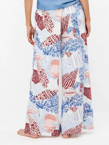 Pigiama donna manica corta a V pantaloni lunghi in modal Gisela 20374/20398