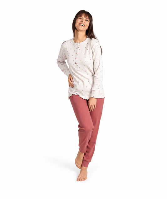 Pigiama donna serafino invernale interlock 5030CONF calibrato