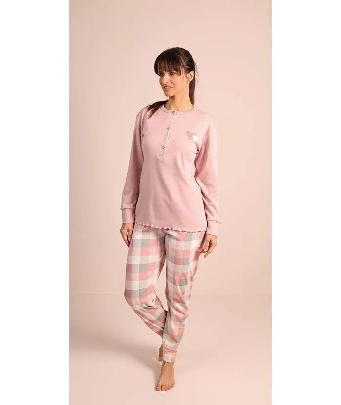 Pigiama donna serafino invernale interlock 5040CONF calibrato