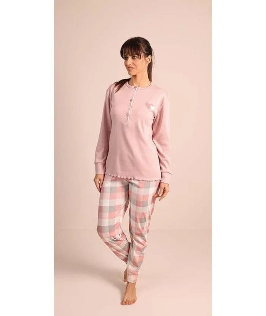 Pigiama donna serafino invernale interlock 5040CONF calibrato