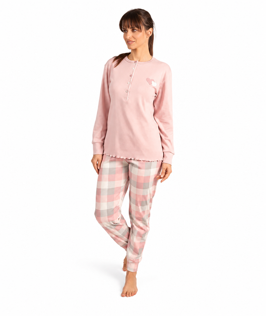 Pigiama donna serafino invernale interlock 5040CONF calibrato