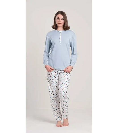 Pigiama donna serafino invernale interlock V50010CONF calibrato