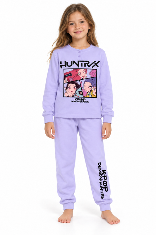 Pigiama felpato Huntrix Demon Hunters K-Pop bambina KP50L6768