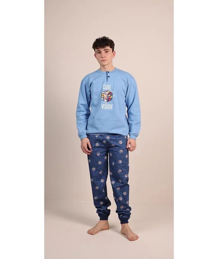 Pigiama felpato ragazzo Gary 4047