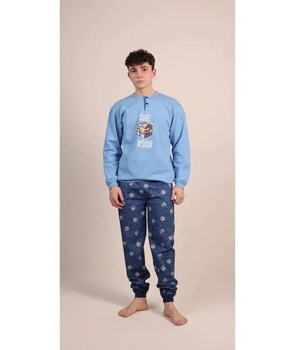 Pigiama felpato ragazzo Gary 4047
