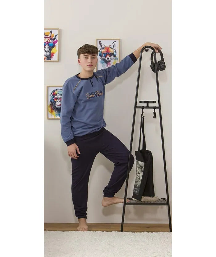 Pigiama felpato ragazzo Gary 4158