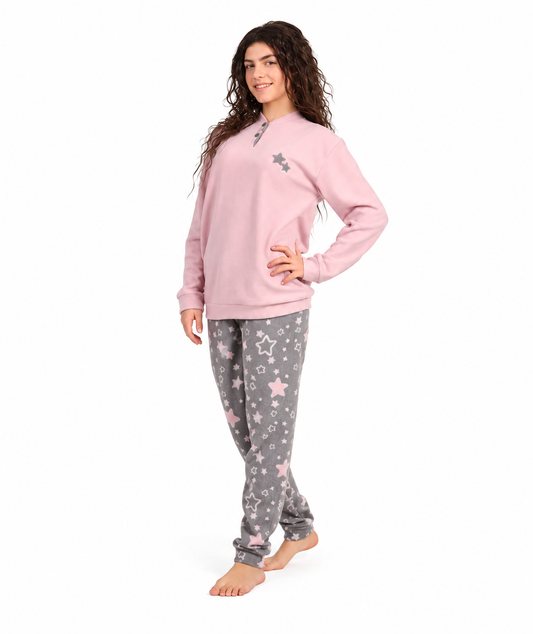 Pigiama flanellato punto milano ragazza Gary 4052