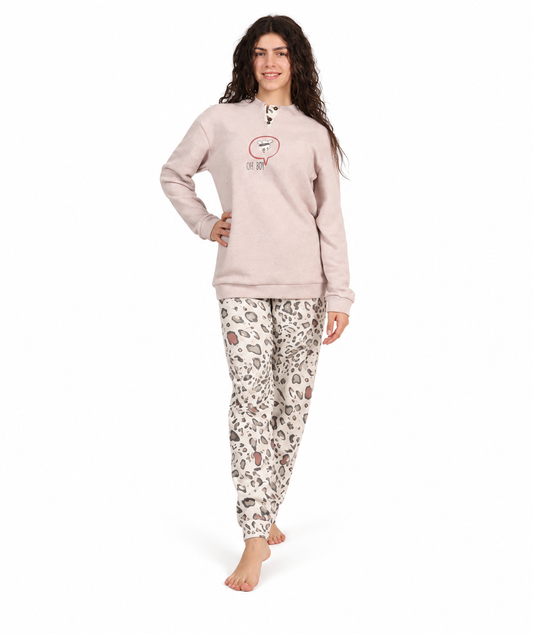 Pigiama flanellato punto milano ragazza Gary 4053