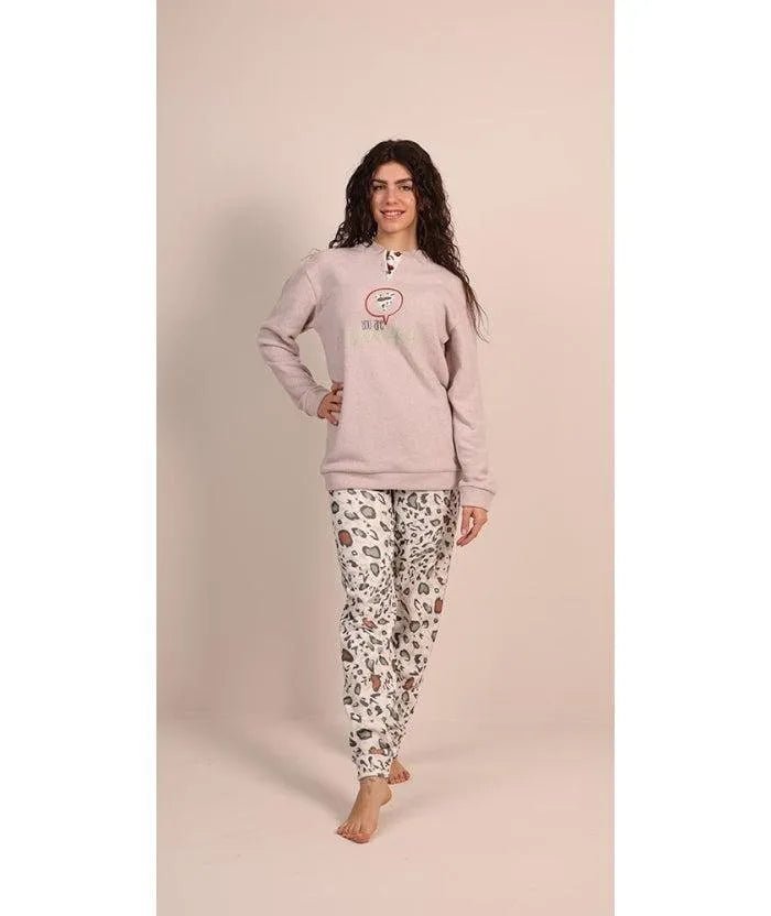 Pigiama flanellato punto milano ragazza Gary 4053