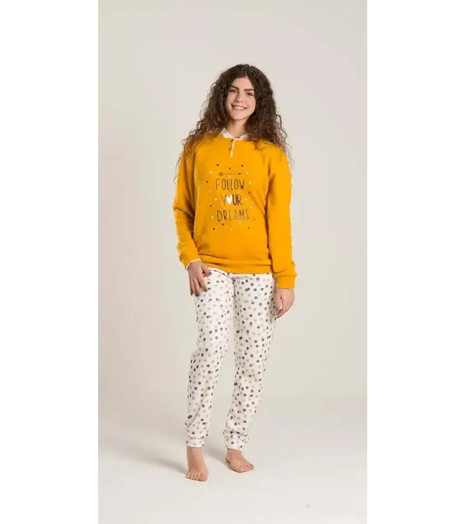 Pigiama flanellato punto milano ragazza Gary V40042