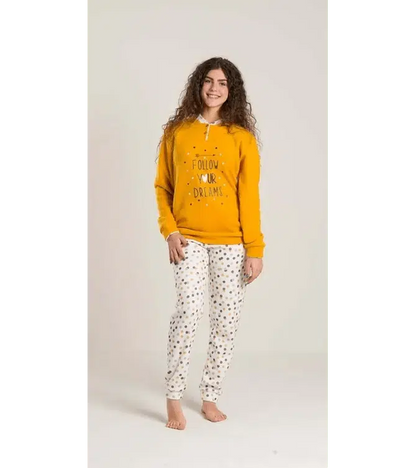 Pigiama flanellato punto milano ragazza Gary V40042