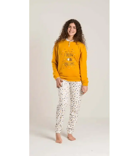 Pigiama flanellato punto milano ragazza Gary V40042