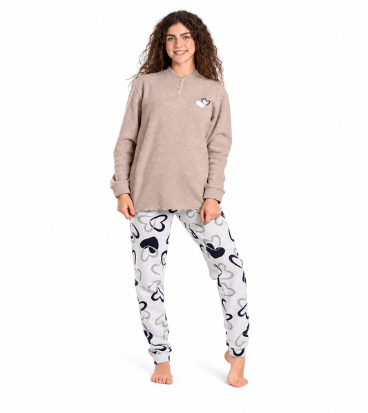 Pigiama flanellato punto milano ragazza Gary V40043