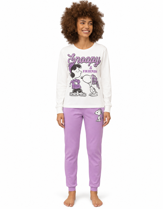 Pigiama interlock donna Snoopy PND2701