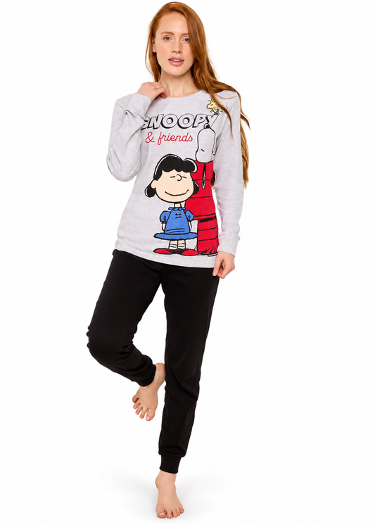 Pigiama interlock donna Snoopy SND0890