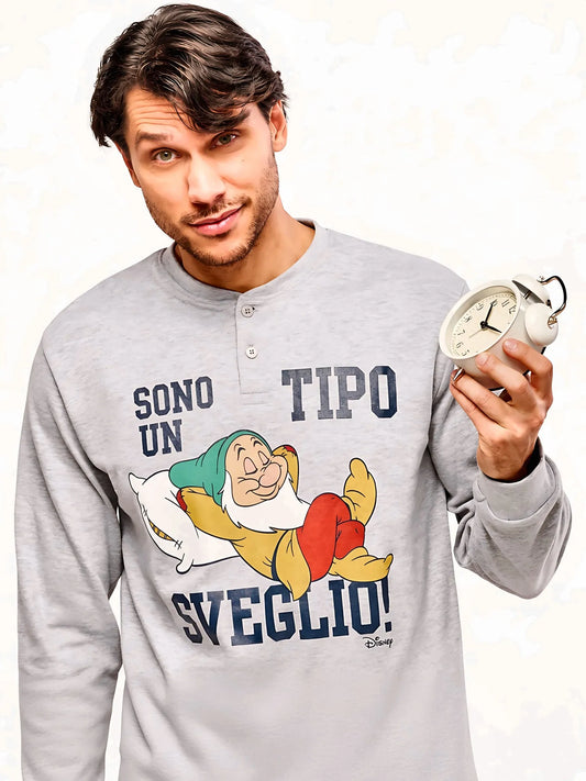Pigiama interlock ragazzo Disney 7 Nani DYG4917C grigio