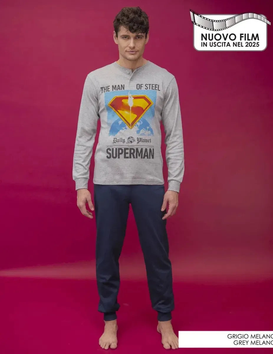 Pigiama interlock ragazzo Superman DCM7639C