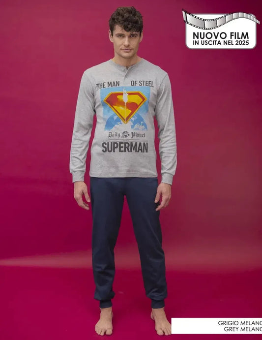 Pigiama interlock ragazzo Superman DCM7639C