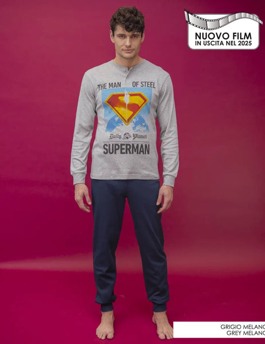 Pigiama interlock uomo Superman DCM7639