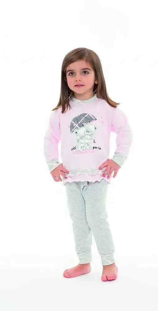 Pigiama invernale Neonata bambina felpa Gary N10021