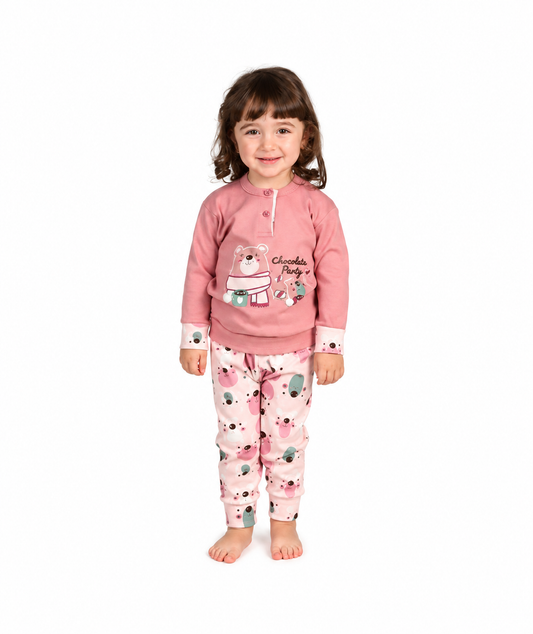 Pigiama invernale Neonata interlock serafino bambina Gary 1034
