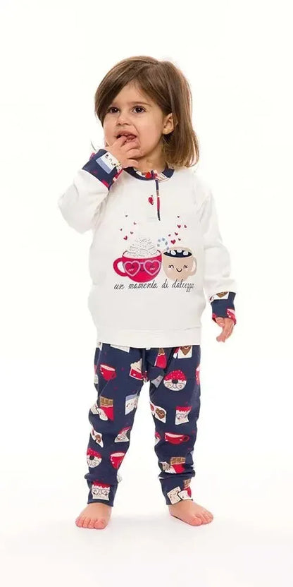 Pigiama invernale Neonata interlock serafino bambina Gary S10001