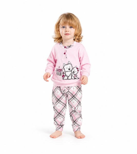 Pigiama invernale Neonata interlock serafino bambina Gary V10001
