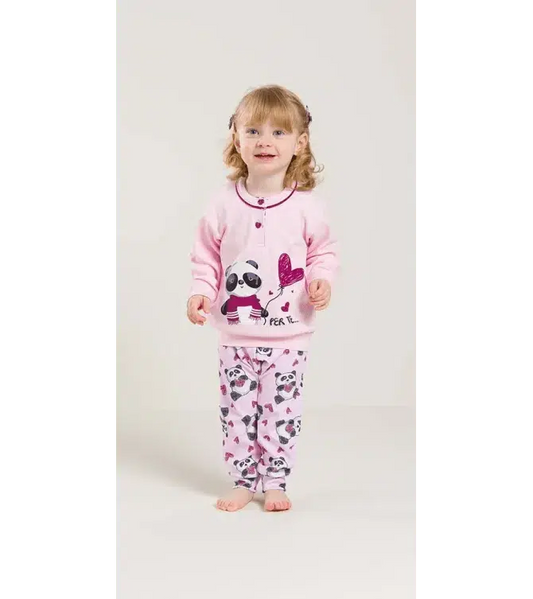 Pigiama invernale Neonata interlock serafino bambina Gary V10005