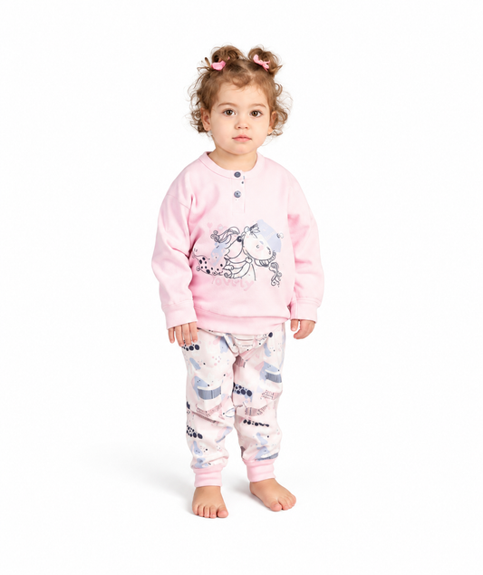 Pigiama invernale Neonata serafino bambina felpa Gary 1052