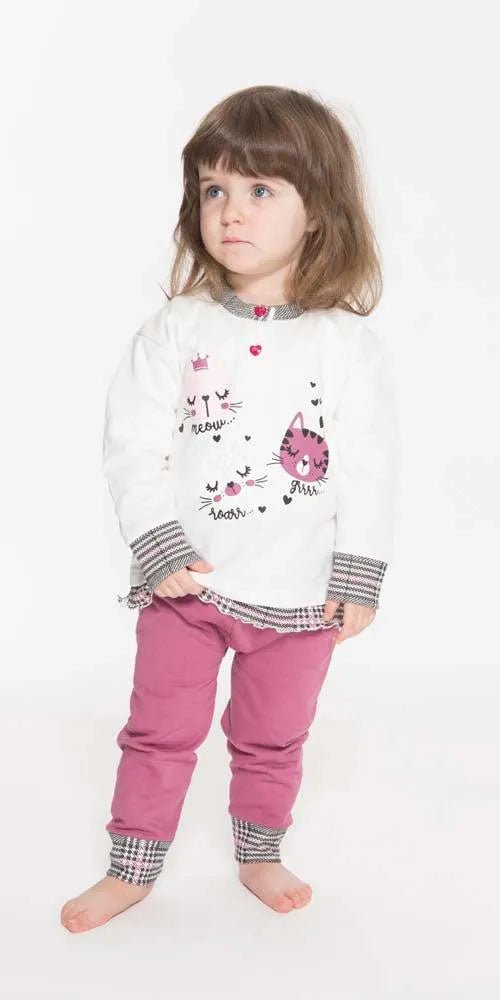 Pigiama invernale Neonata serafino bambina felpa Gary Q10024