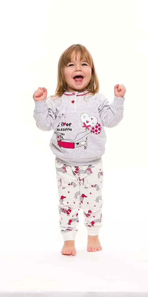 Pigiama invernale Neonata serafino bambina felpa Gary S10021