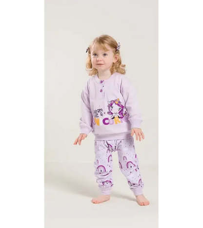 Pigiama invernale Neonata serafino bambina felpa Gary V10021
