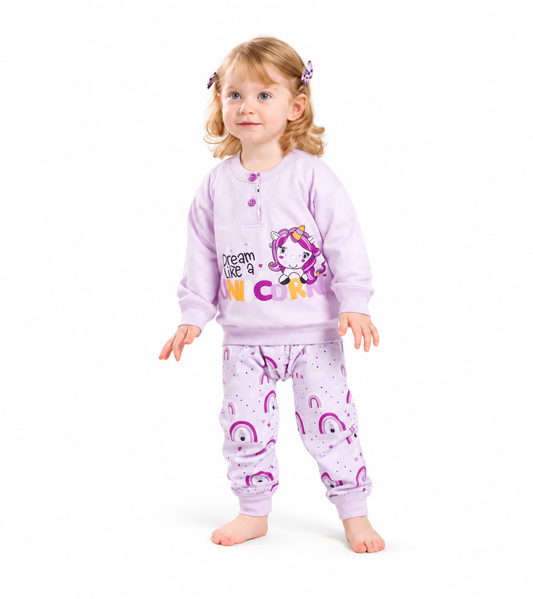 Pigiama invernale Neonata serafino bambina felpa Gary V10021
