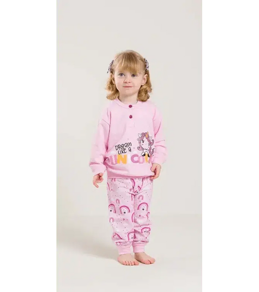 Pigiama invernale Neonata serafino bambina felpa Gary V10021
