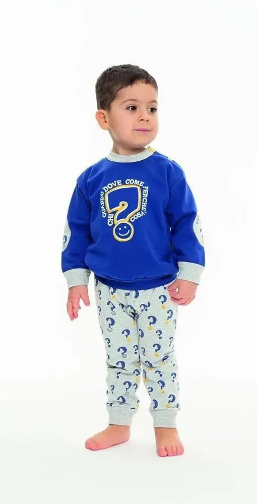 Pigiama invernale Neonato bambino felpa Gary N10031