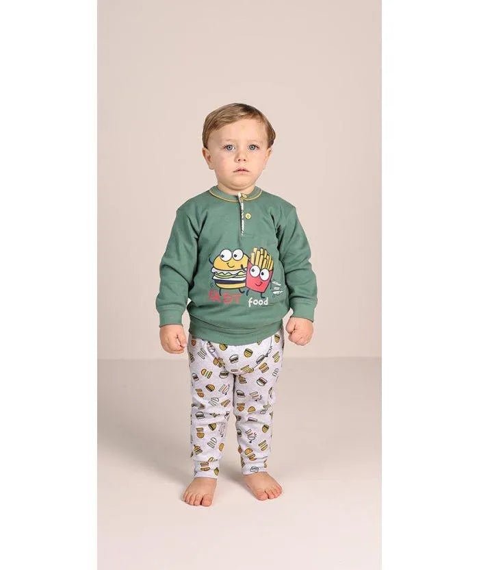 Pigiama invernale Neonato interlock serafino bambino Gary 1021