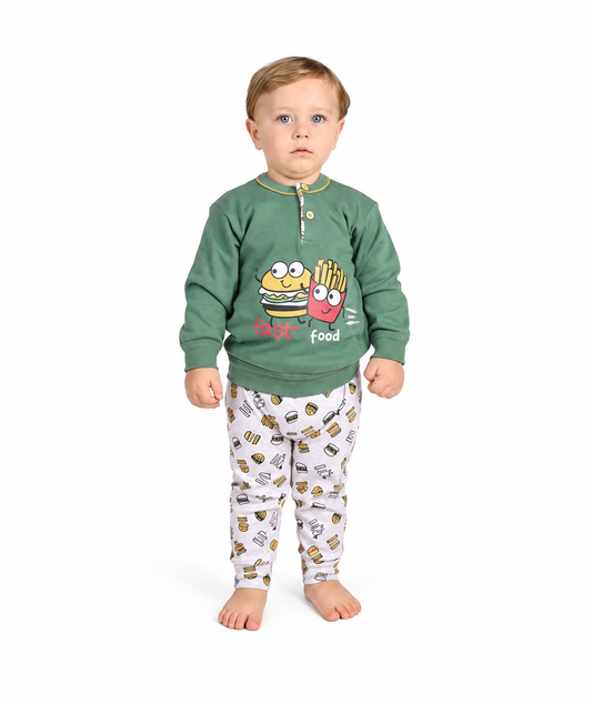 Pigiama invernale Neonato interlock serafino bambino Gary 1021