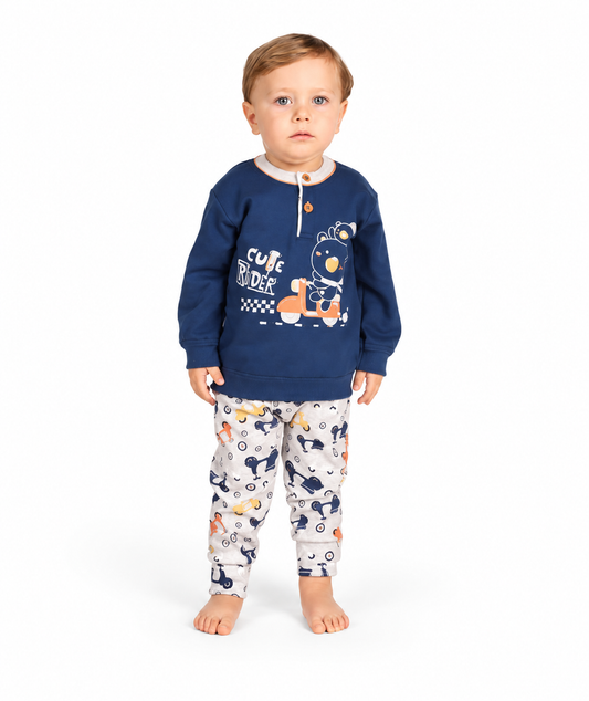Pigiama invernale Neonato interlock serafino bambino Gary 1024