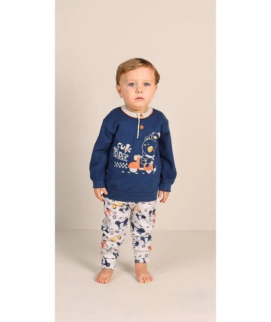 Pigiama invernale Neonato interlock serafino bambino Gary 1024