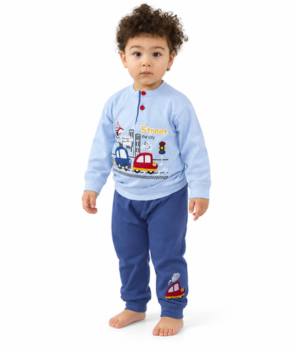 Pigiama invernale Neonato interlock serafino bambino Gary 1143