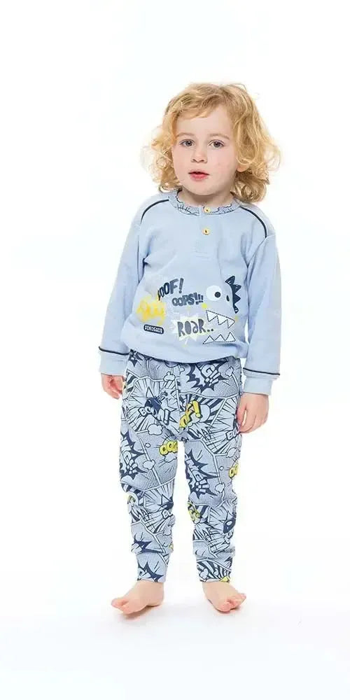 Pigiama invernale Neonato interlock serafino bambino Gary S10013