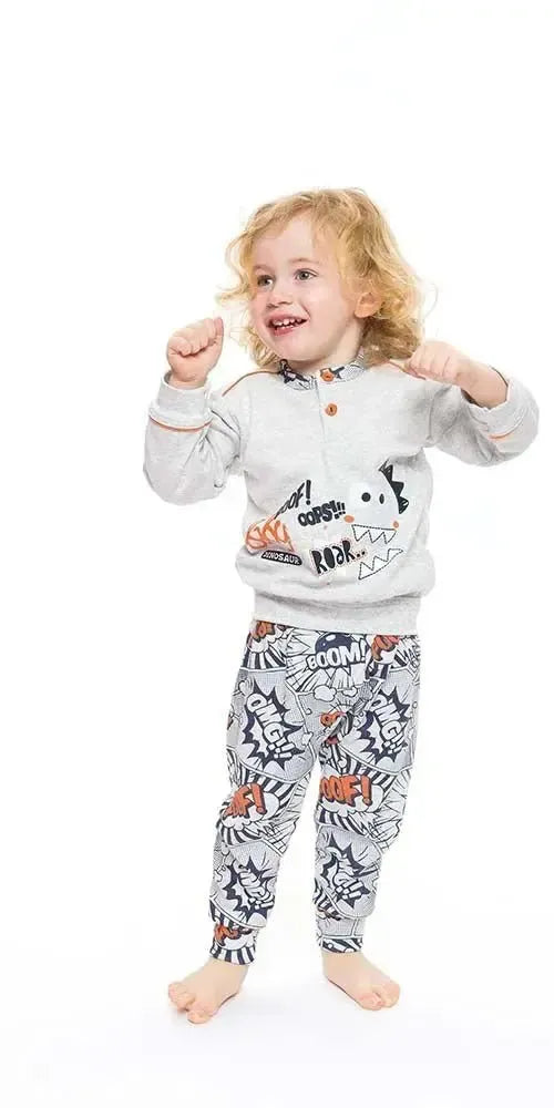 Pigiama invernale Neonato interlock serafino bambino Gary S10013