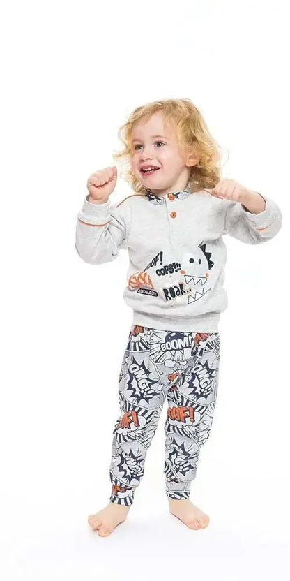 Pigiama invernale Neonato interlock serafino bambino Gary S10013