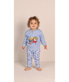 Pigiama invernale Neonato interlock serafino con due bottoni Gary 1021