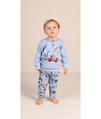 Pigiama invernale Neonato interlock serafino con due bottoni Gary 1024