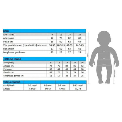 Pigiama invernale Neonato serafino bambino felpa Gary N10032