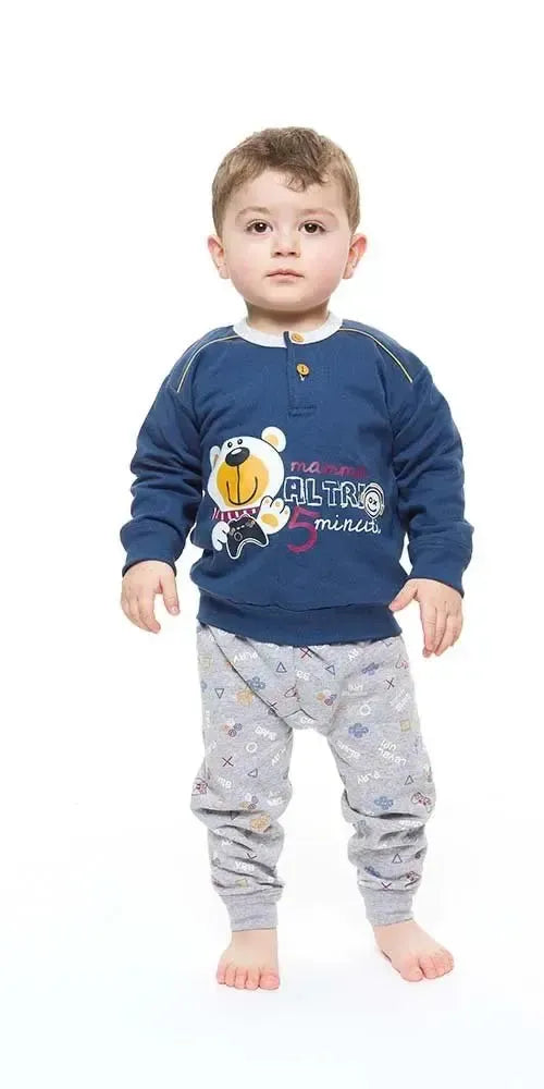 Pigiama invernale Neonato serafino bambino felpa Gary S10032