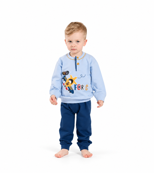 Pigiama invernale Neonato serafino bambino felpa Gary V10031