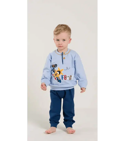 Pigiama invernale Neonato serafino bambino felpa Gary V10031